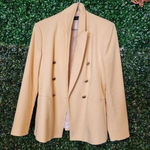 Zara Blazer Suit With Buttons Lined Suit